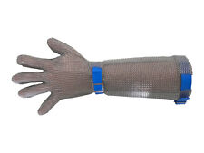 Euroflex Kettenhandschuh Stechschutzhandschuh mit 19 cm Stulpe Gr. L (blau) NEU