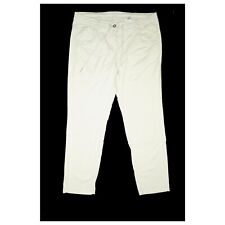 TOM TAILOR Damen Stretch Jeans Hose Stoff Slim Relaxed XL 42 W33 L28 Beige dünn