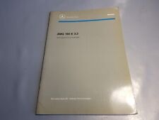 Werkstatthandbuch Einführungsschrift Mercedes Benz W201 190 E 3.2 AMG von 9/1991