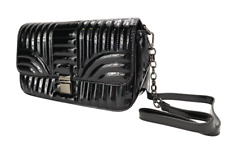 Pierre Cardin Tasche Damen Einheitsgröße Umhängetasche Lack Kunstleder Schwarz