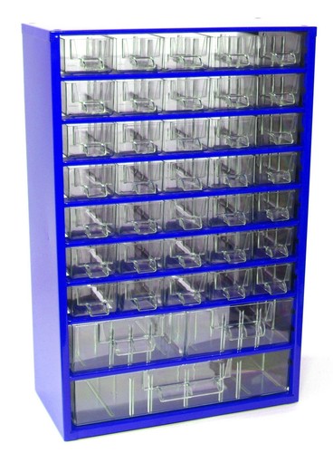 Kleinteilemagazin metall blau - kleinteilemagazin,