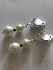 Ohrclips / Glasperlen /