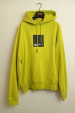 KARL LAGERFELD Sweatshirt Kapuzenpullover Herren 52 54 Neon Gelb Kapuze Tasche