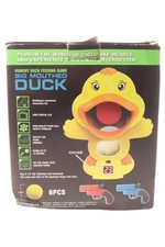 ALLCELE Zielspielzeug Ente Fütterungsspiel Schaumbälle Pistolen Kinder Gelb