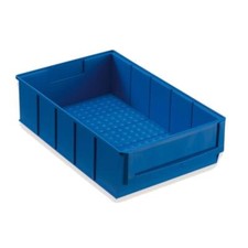 24 Stk. Industrieboxen Lagerboxen Lagerkasten Universalbox SET 300x183x81mm blau