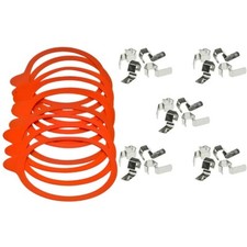 Einmach-Set 10 Gummiringe 94x108 mm und 20 Metallklammern für  Weckgläser 10 cm