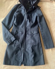 H&M Outdoor-Jacke/Mantel sportlich schwarz Gr  XS 34/36 Kapuze