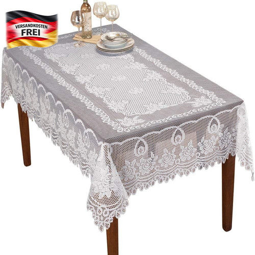 Spitzen tischdecke rechteckig - spitzen-tischdecke,