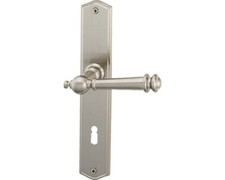 Langschildgarnitur BB Ron edelstahlfarbig satiniert