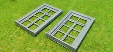2 Stück Fenster Set "Altbau" Spur G für Diorama Modellbau Gebäude Haus 1:22,5