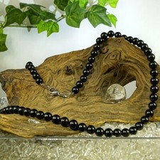 Schwarzer Turmalin Kette