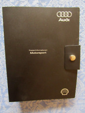 Mappe Ordner Kladde Audi Motorsport Presse Informationen 2000