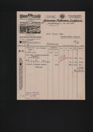 Magdeburg rechnung 1928 - rechnung,