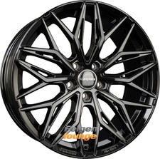 4x CARMANI CA 26 MAX Black (B) 7x17 ET46 5x100 Alufelgen 17 Zoll