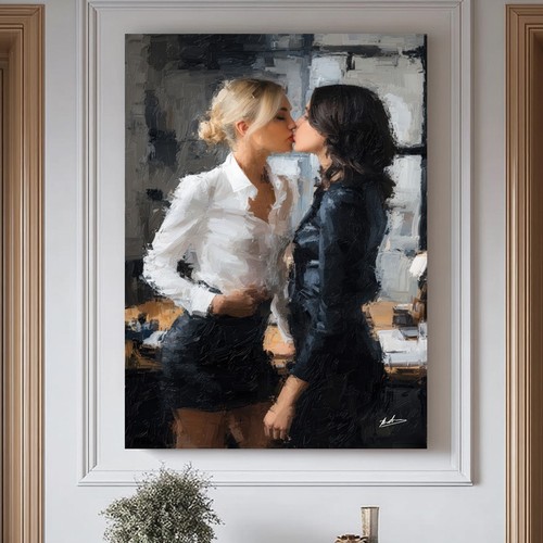 Erotische leinwand bild frauen - leinwand,