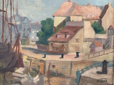 Alte Öl / Signiertes Schild