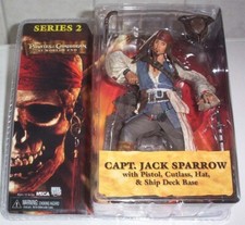Jack Sparrow  with Pistol , Hat, - Fluch der Karibik Series 2  - Pirates  - Neca