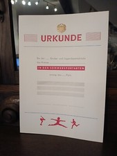 DDR Blanko Urkunde DTSB -