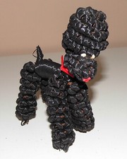 Kult Pudel aus der DDR aus Bast geflochten (6)