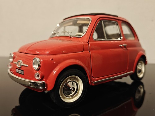 Modellauto fiat 500 rot - modellauto,
