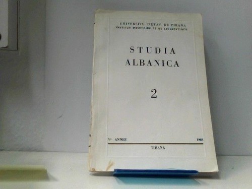 Studia albanica v - v., annee