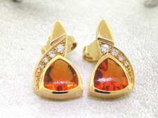 Feuer Opal Ohrstecker 750