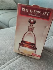 Rum-K andis-Set * Rum * Glas * OVP * Topshop * mundgeblasen * Eduscho