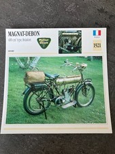 MOTORRAD STECKKARTE Sammlung ATLAS MAGNAT DEBON 400 CM3 TYP LUFTFAHRT