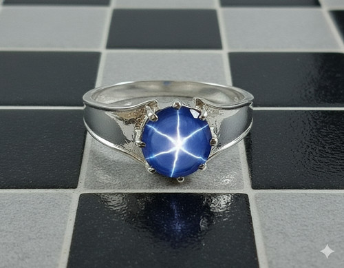 Stern saphir ring 925 - ring,,