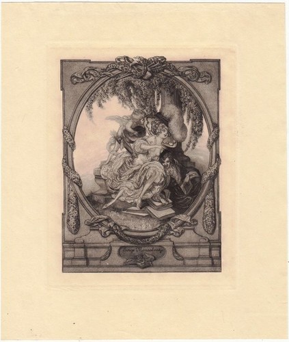 Exlibris bookplate - exlibris,