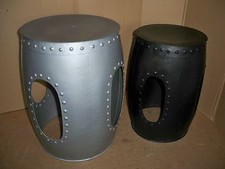  Beistelltische Grau  Schwarz