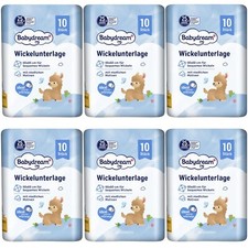 6 x 10 Wickelunterlagen |