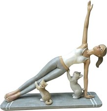 Dekofigur frau yoga pose - dekofigur,