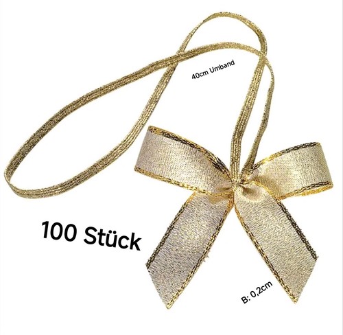 100x bastel geschenk schleifen - 100x,