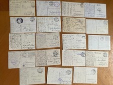 19 alte Ansichtskarten Feldpost Weltkrieg 1, Lot Konvolut Sammlung
