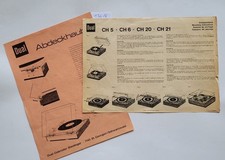 2 Blatt Dual Einbauschema Abdeckhauben / Konsolen : für CH 5 / CH 6 / CH 20 / CH