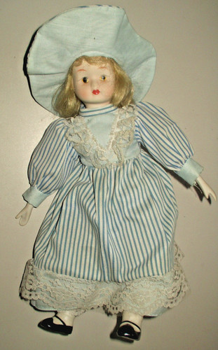 Porzellan sammlerpuppe blondes - porzellan-sammlerpuppe,