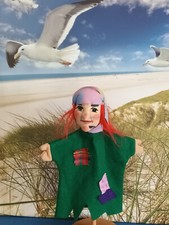 Handpuppe Hexe Dresdner Künstlerpuppen ca. 27 cm groß