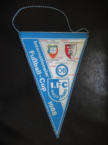 Wimpel magdeburg ifc cup - wimpel, 1.fc