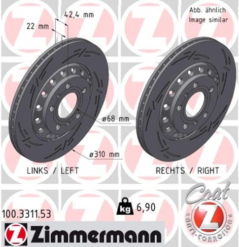 Bremsscheibe black z - 2x,