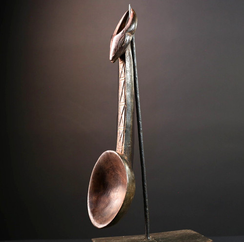 Afrikanischer löffel skulptur - afrikanischer,
