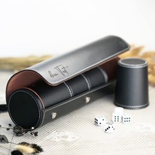 Würfelbecher Set mit Gravur /