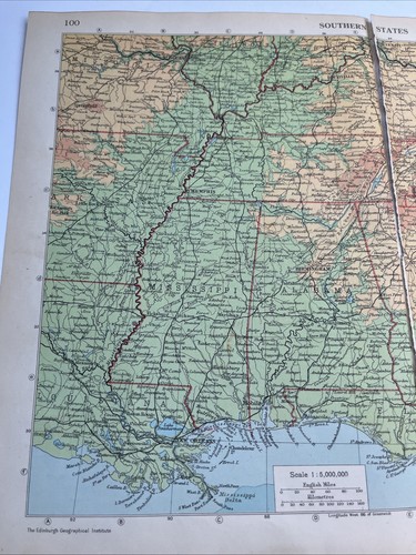 1950 map southern states - 1950:,