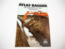 Atlas 1202 1302 1602 1702 1902 D Bagger Grabenbau Prospekt 1979
