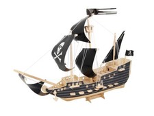 Piratenschiff holzbausatz - 3d,