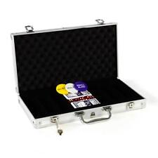 Pokerkoffer leer für 300 Poker Chips Poker Set mit Zubehör Pokerkarten Würfel