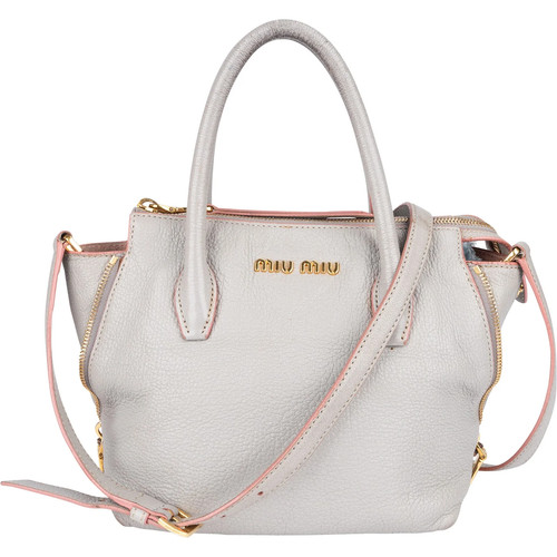 Miu vitello leather madras - miu,