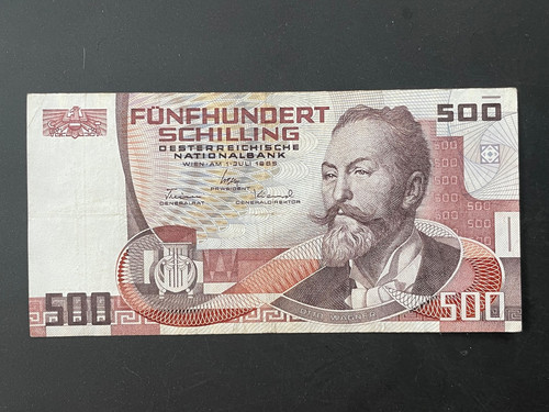 500 schilling banknote 1985 - schilling,