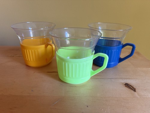 Ddr teeglas gelb grün blau - teeglas,