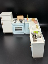 Puppenhaus Maßstab 1/12 blau